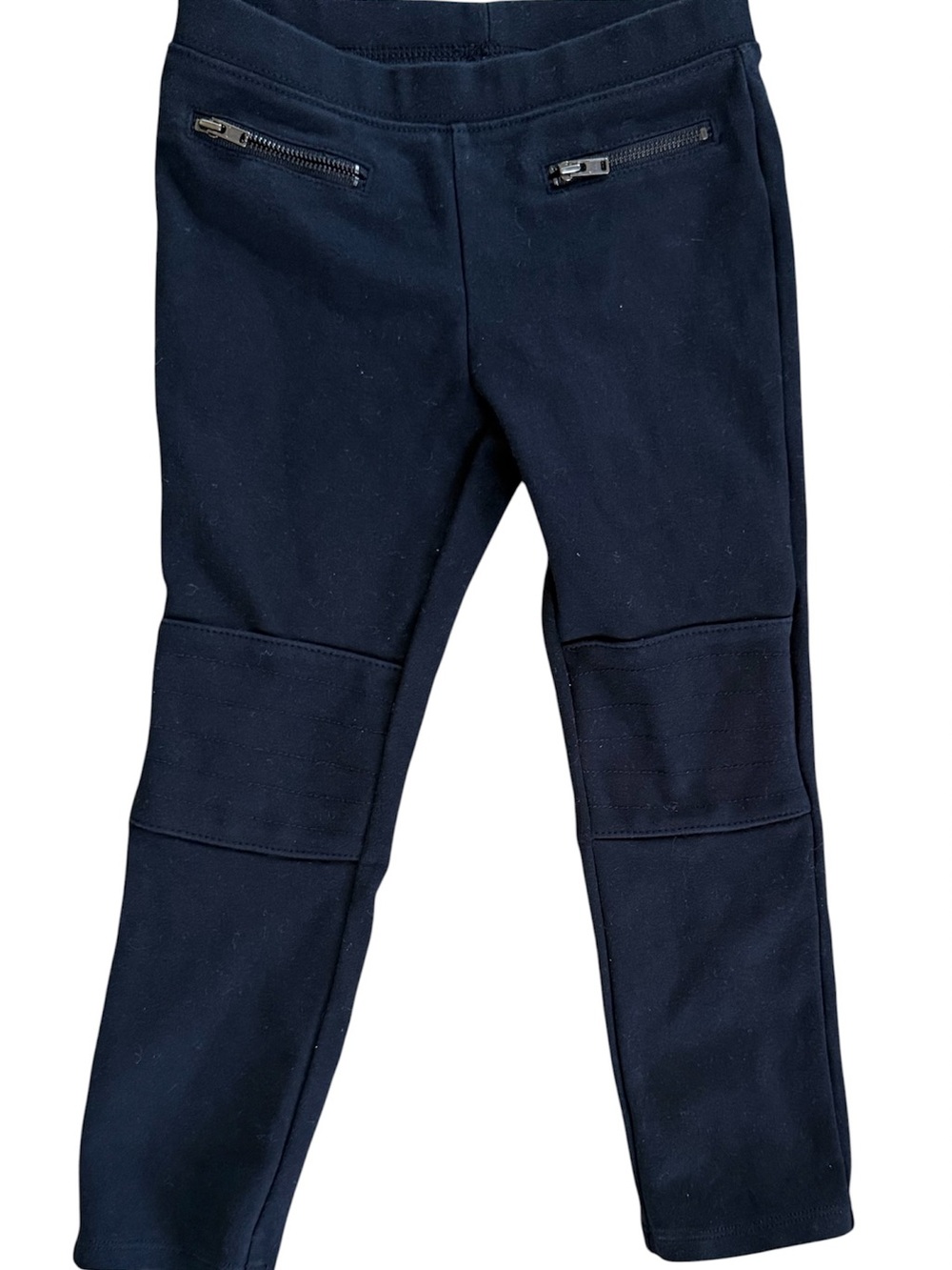 GAP Kids Black Leggings with Knee Panel & Zip Pockets